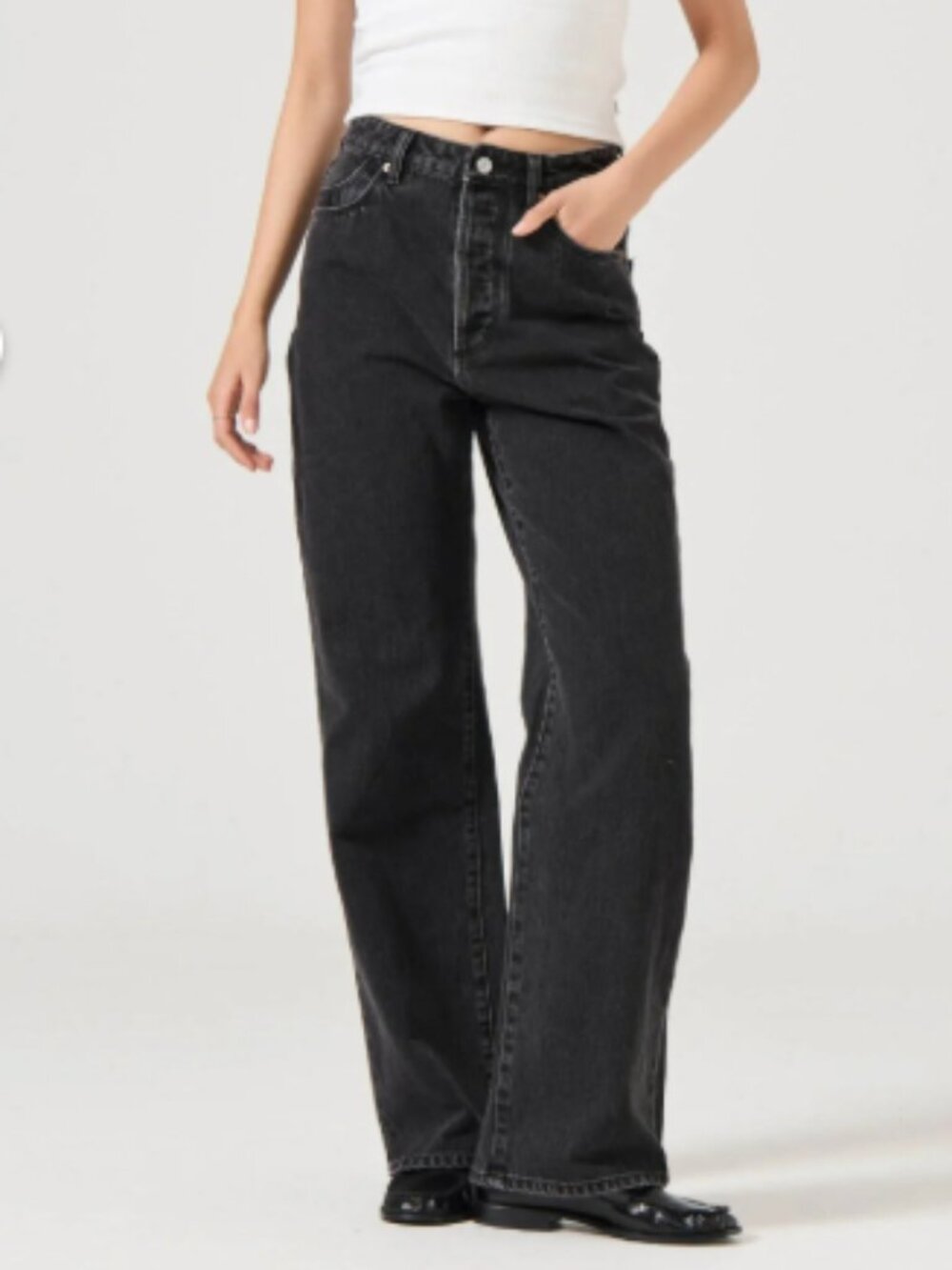 NWT Rolla's Stevie Relaxed Jeans, Stone Black, size 28